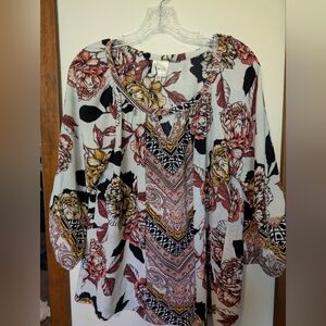 Floral Print Women's Top